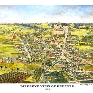Birdseye view of Bedford - color